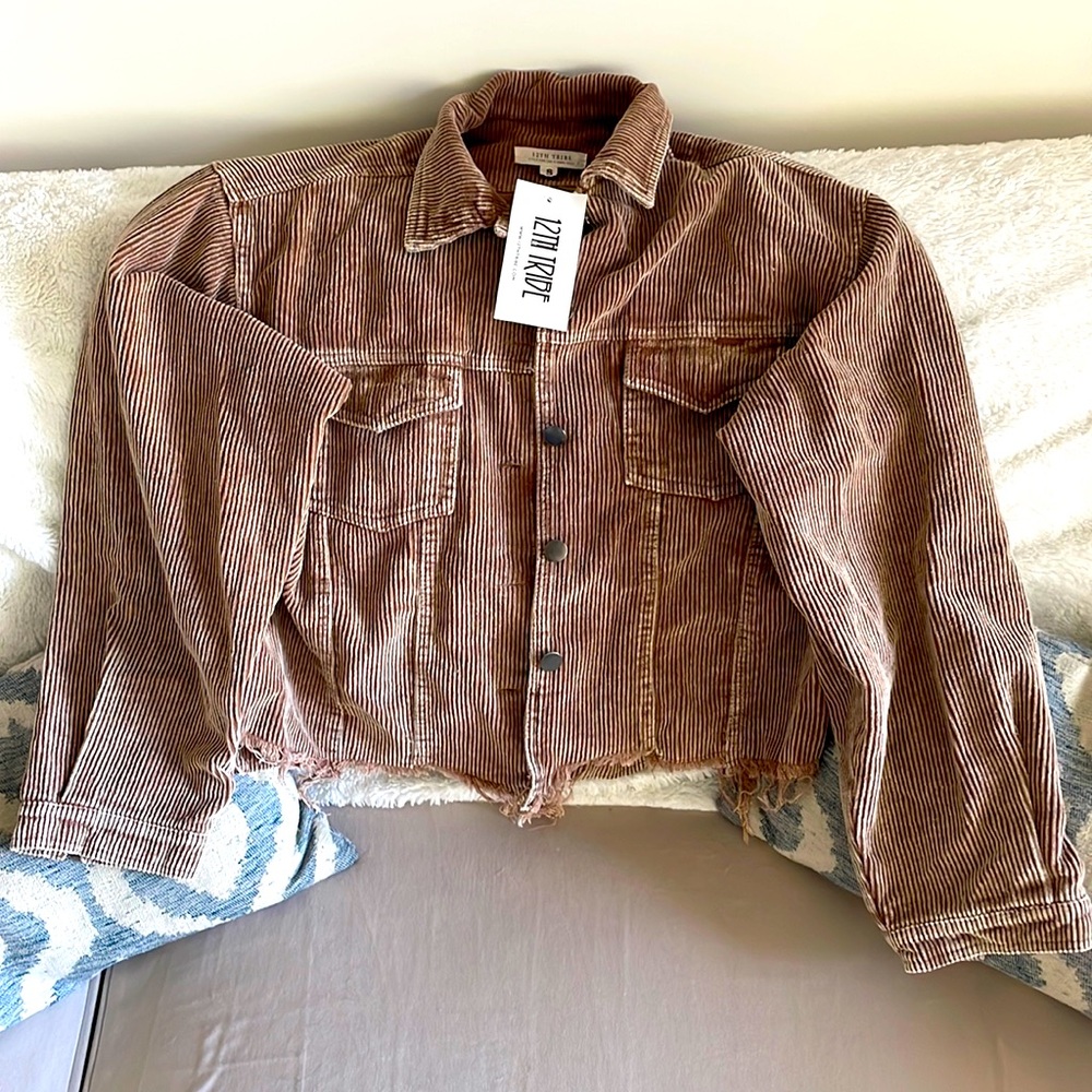 12th tribe brand corduroy jacket